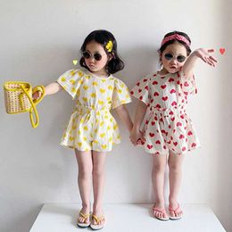 Clothing Sets 2PCS Baby Girl Clothes Set Summer Kids Infant Girls Boy Clothing Cotton Pyjama Suit Boys Clothes 0-6Years