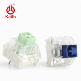 Keyboards Kailh Box Jade Navy Keyboard Switch Clicky Tactile Switches For DIY Mechanical Keyboard SMD MX 3Pin Switchs Customize Gamer PC 230817