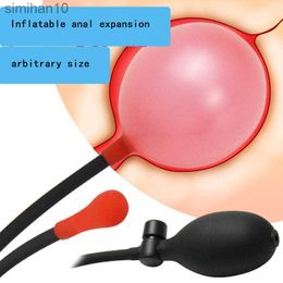 Anal Toys New anal expander inflatable anal plug for men and women with back court anal masturbation device SM sex supplies HKD230816