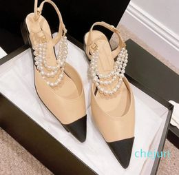 Classic Women Dress Shoes fashion good quality brand Leather High heel shoes female Designer sandals Ladies Comfortable casual sho