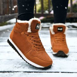 Boots Men Boots Waterproof Winter Boots male Lightweight Hight Top Leather Shoes Non Slip Warm Snow Boots Plush Women Footwear Plus 48 T230817