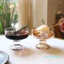 Wine Glasses Creative Dessert Ice Cream Standing Cup Glass Cold Drink Fruit Juice Jelly