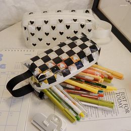 Storage Bags Student Large Capacity PVC Pencil Case Cute Box Big Pen Bag Boy Girl Kid School Office Stationery Supplies