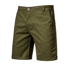 Men's Shorts 2023 Summer Fashion Pocket Zipper Buttons Solid Leisure Time Tooling Short Pants Men Beach