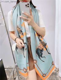 Scarves Luxury Cashmere Silk Scarf Fashion Warm Designer Winter Scarf 18065cm Brand Letter Print Designer Woman Scarves Z230817