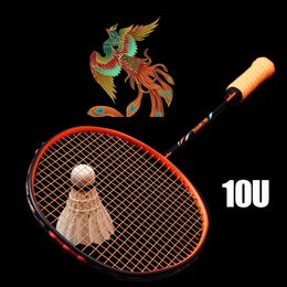 Other Sporting Goods High Quality Badminton Racket 10U Ultra light About 54g Pounds 24 Balance Point 3105mm Adult Sports Outdoor 230816