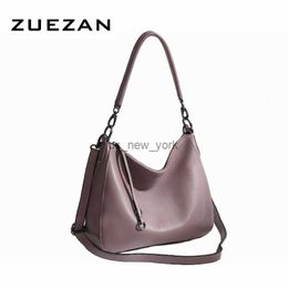 Hobo HOBO Bag Real Cow Skin Women's Genuine Leather Shoulder Bag Natural Cowhide Cross body Messenger Bag A474 HKD230817