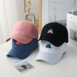 Ball Caps Fashion Women Baseball Cap Kpop Mountain Embroidery Bright For High Quality Female Streetwear Sports Hat