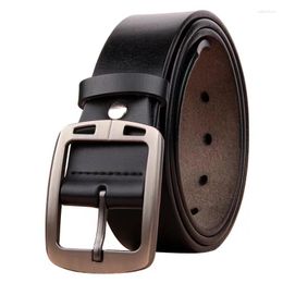 Belts Men Genuine Leather Cowboy Wide High Quality Buckle For Leisure Vintage Jeans Strap