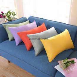 Pillow Case Rectangular Cushion Cover 30x50 Polyester case Decorative Sofa Cushions cover Home Decor Black Yellow Cases HKD230817