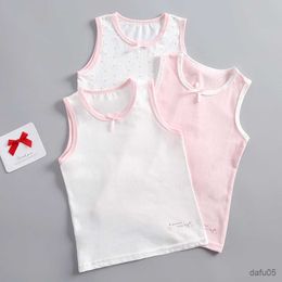 Tank Top Summer Tank Tops For Girls Cartoon Underwear Young Teens In Lingerie Cotton Sport Top Children Undershirts 3pcs/lot R230817