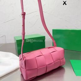 Designer Pillow Shoulder Bag Woven Handbags Leather Knotted Hobo Bags Underarm Purse Interior Zip Pocket Brick Handbag Wallet G2308177BF