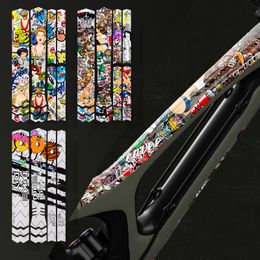 Car Truck Racks 2023 MTB Bicycle Frame Protective Film ScratchResistant Protect Removable Sticker Decal for Mountain Bike 230816