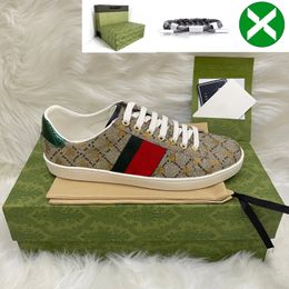 Scarpe da uomo da uomo Ace Ace Sneakers scarpa bassa casual con scarpe da ginnastica designer tigre ricamato a strisce verdi bianche nere jogging