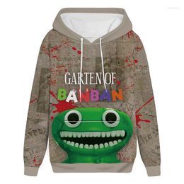 Men's Hoodies 3D Game Garten Of Banban Women Men Sweatshirts Children Boys Girls Cartoon Anime Cosplay Cotume Pullovers Casual Clothes