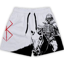 Men's Shorts Anime Berserk Shorts Fashion Casual GYM Shorts for Summer Mesh Breathable Men Women Basketball Running Quick Drying Short Pants 230816