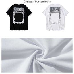 Off Men's T-shirts Offs White Irregular Arrow Summer Finger Loose Casual Short Sleeve T-shirt for Men and Women Printed Letter x on the Back 6U3K