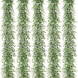 Other Event Party Supplies 5 Packs 30Ft Artificial Eucalyptus Garlands Fake Greenery Vines Faux Hanging Plants for Wedding Table Backdrop Arch 230816