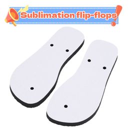 Flip-Flops Sublimation Blank Slipper Rubber Beach Shoes Creative Slippers House Slippers Thickened Heat Press Flip Flops DIY Gifts