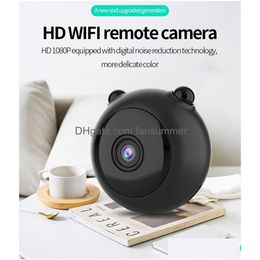 Ip Cameras A12 Mini Wireless Camera Wifi Hd 1080P Home Security Cctv Night Vision Small Camcorder Remote Monitor Den Support Tf Card D Dhv0F