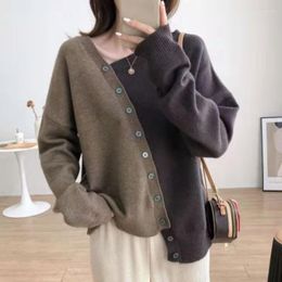 Women's Sweaters Casual Irregular Knitted Pullover Sweater Sueter Mujer Autumn Vintage Korean Fashion Jumper Pull Femme Knitwear Tops