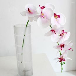 Decorative Flowers 1Pc Artificial Flower Butterfly Orchid Fake DIY Stage Party Home Wedding Decoration Craft Decor Bouqu