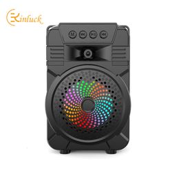 Microphones Kinglucky bluetooth s er outdoor portable square dance with microphone K song card computer subwoofer TWS audio 230816