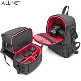 Camera bag accessories ALLOYSEED Oxford Fabric Waterproof Camera Bag Backpack Outdoor Digital DSLR Bag Video Photo Lens Pouch Case For Canon Nikon HKD230817