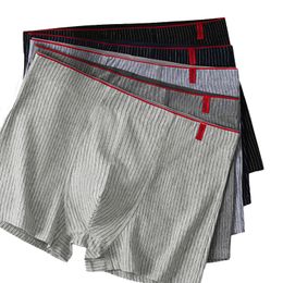 Underpants 4 Pcs Boxer Men Sexy Stripe Panties Underwear Knickers for Shorts Fashion Under Wear Lingerie Boxers Briefs 230817