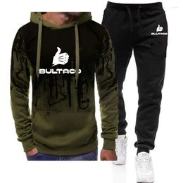 Men's Tracksuits Bultaco Cemoto Motorcycles 2023 Gradient Colour Long Sleeves Hoodie Pants Two Piece Suit Casual Sweatpant Set