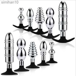 Anal Toys ANMOOEE Heavy Extra Large Anal Expansion Metal Anal Plug Dildo Stainless Steel Butt Plug Prostate Massage Adult Sex Toys HKD230816