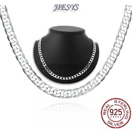 Pendant Necklaces Charms 8MM Classic geometry chain 925 Stamped silver Necklace for men Women jewelry set fashion party Christma gifts J230817