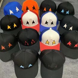 2023 Men baseball cap men hat Graffiti printed alphabet ball cap Truck driver cap women summer shade sun hat Outdoor sports ball cap A five-pointed star hat