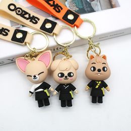 SKZOO Wandering Children Keychain Leeknew Hyunjin Cartoon Doll Charm Bag Pendant 8 Styles Free Ship