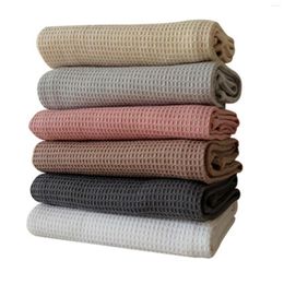 Table Napkin 4 Pcs Cotton Napkins Kitchen Waffle Pattern Tea Towel Absorbent Dish Cleaning Towels Cocktail For Weddings