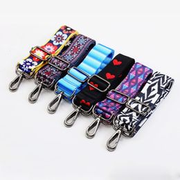 Bag Parts Accessories Rainbow Adjustable Obag Straps Nylon Colored Belt Strap Hanger Handbag for Women Decorative Handle Ornament 230817