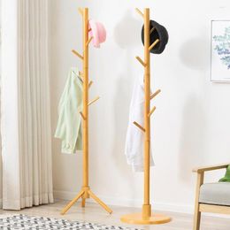 Hangers Tree Shaped Coat Rack 8-Hook Wood Clothes Hanger Bedroom Simple Storage Home Organiser Floor