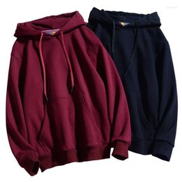 Men's Hoodies Unisex Cotton Fleece Sweatshirt Men Women Fall Winter Thick Male Female Oversized Hodded Quilted Clothing 2023 5xl