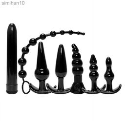 Anal Toys Interesting rear entry anal plugs female masturbation erotic sex toys silicone anal plugs set HKD230816