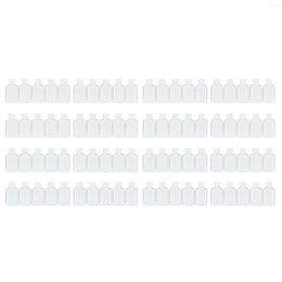 Storage Bottles 80 PCS 2 Oz 60 Ml Clear Refillable Flip Top PET Plastic Container