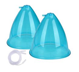 Portable Slim Equipment 180ml Largest XXL Size Plastic Blue Big Cup For Colombian Butt Lift Treatment Buttock Breast Enlargement Vacuum Suct