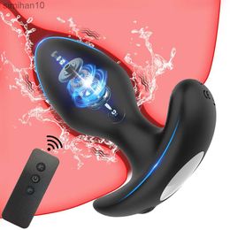 Anal Toys Anal Plug Vibrator Prostate Massager Wireless Remote Control Vibrating Butt Plug Anal Sex Toys For Men Woman Gay Adult Products HKD230816