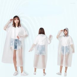 Raincoats Fashion Raincoat Jacket Men And Women Thickened Adult Portable Waterproof Outdoor Travel One-Piece Non-Disposable Eva Poncho