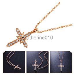 Pendant Necklaces Rhinestone Necklace Neck Jewelry Girls Clavicle Chain Women Neck Chain J230817