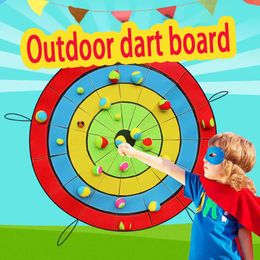 Sports Toys Dart Board Hrowing Target Games Set Round Cloth Outdoor Sticky Balls Throw With 10 for Parentchild Interaction Game 230816