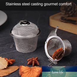 1pc Stainless Steel Tea Infuser Sphere Locking Spice Tea Ball Strainer Mesh Infuser Filter Strainers Kitchen Tools Reusable High-end