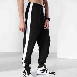 2022 Spring and Autumn New Men's Sports Casual Pants Korean Loose Straight Versatile Trend Small Leg Pant Fitness Jogging Bodybuilding Trainer Leggingspjj1