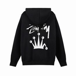 2023 St Hoodie Designer Hoodies for Mens Womens Ihoodie High Quality Printing Graphic Sweatshirts Dooclothing Block Sport Zip Black