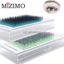 False Eyelashes Colour Close-packed Single Mixed Length Single Artificial Grafting Eyelash Naturally Extends 0.07/0.1 C/D Eye Makeup 8-15mm. HKD230817