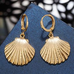 Dangle Earrings ZOSHI Fashion Shell Star Pendant For Women Bohemian Gold Color Drop Sea Beach Jewelry